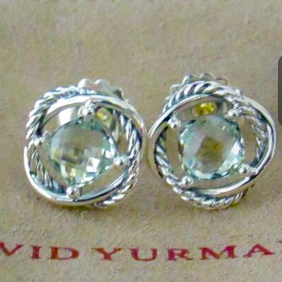 David Yurman Infnity 7mm Prasiolite with DY Pouch - Picture 2 of 9